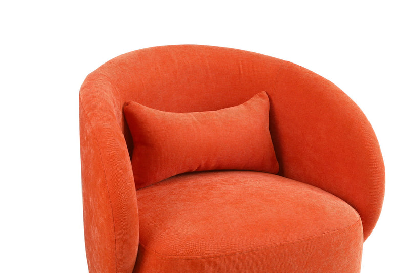 Swivel Accent Chair, Armchair Round Barrel Chair In Fabric For Living Room Bedroom