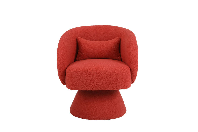 Swivel Accent Chair, Armchair Round Barrel Chair In Fabric For Living Room Bedroom