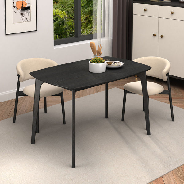 Solid Wood Dining Table, Timeless Elegance For Your Dining Space - Black