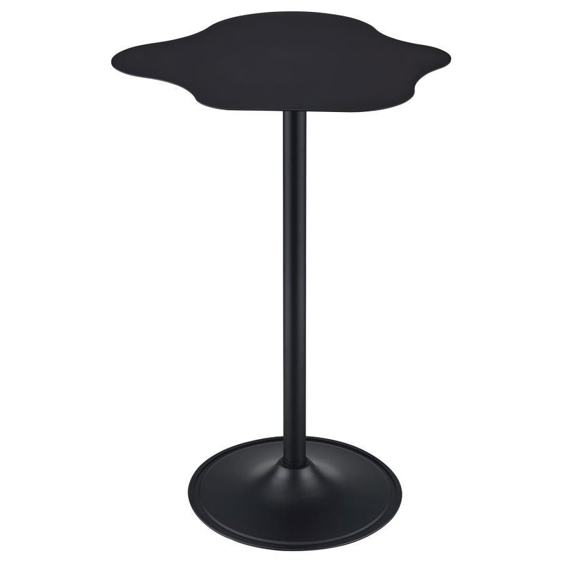 Keanu - Pedestal Cloud-Shaped Top Bar Table - Black