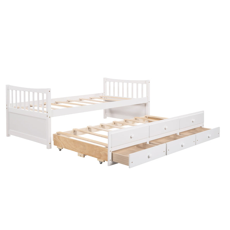 Twin Size Daybed With Trundle And Drawers