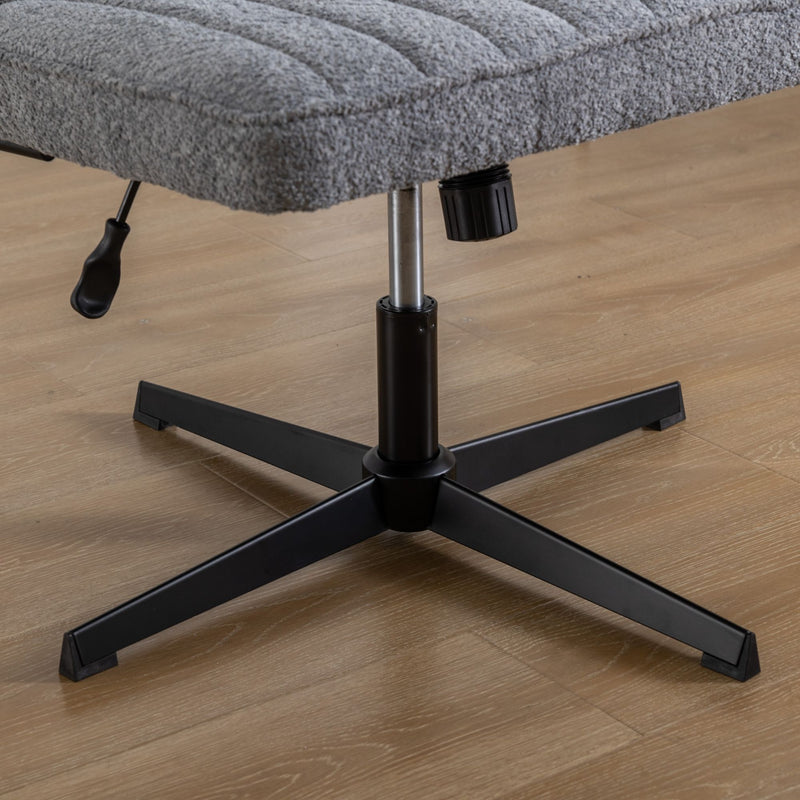 Armless Office Desk Chair No Wheels