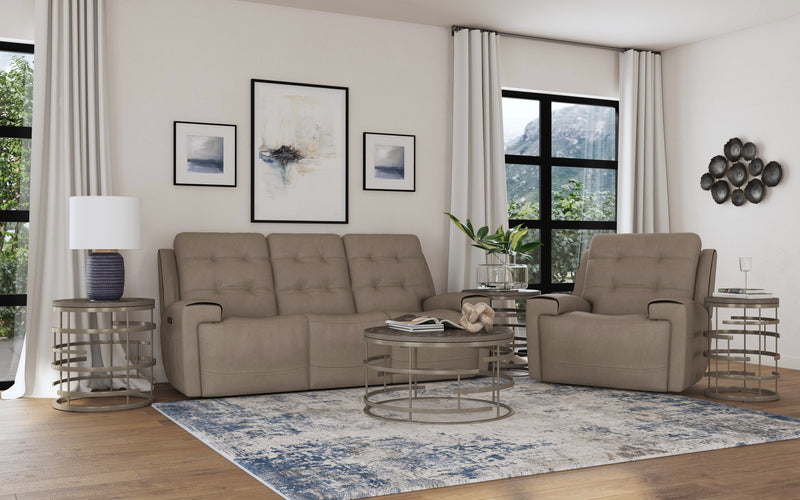 Iris - Power Reclining Sofa with Power Headrests