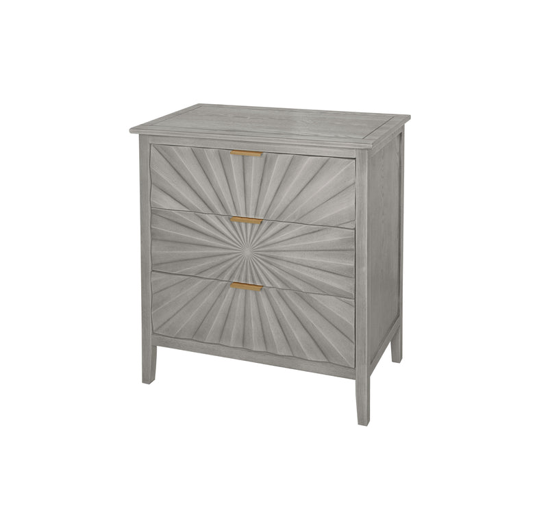 3 Drawer Storage Cabinet, 3 Drawer Modern Dresser, Chest Of Drawers Farmhouse For Entryway, Living Room, Bed Room - Light Gray