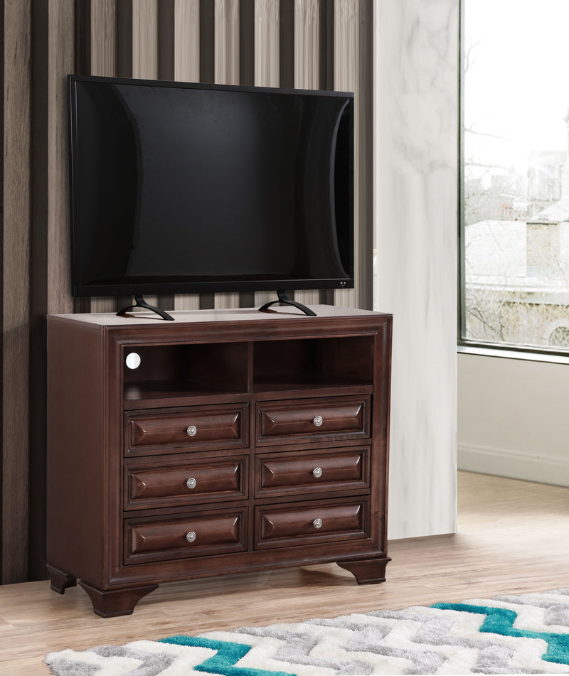 Lavita - G8875-TV TV Media Chest - Cappuccino