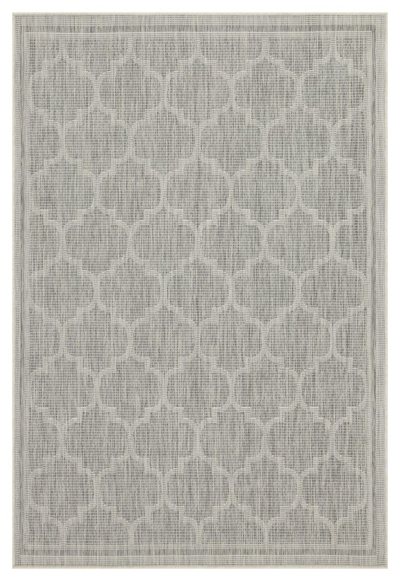 Sunshine - 2'7" X 7'3" Polypropylene Indoor / Outdoor Area Rug - Silver