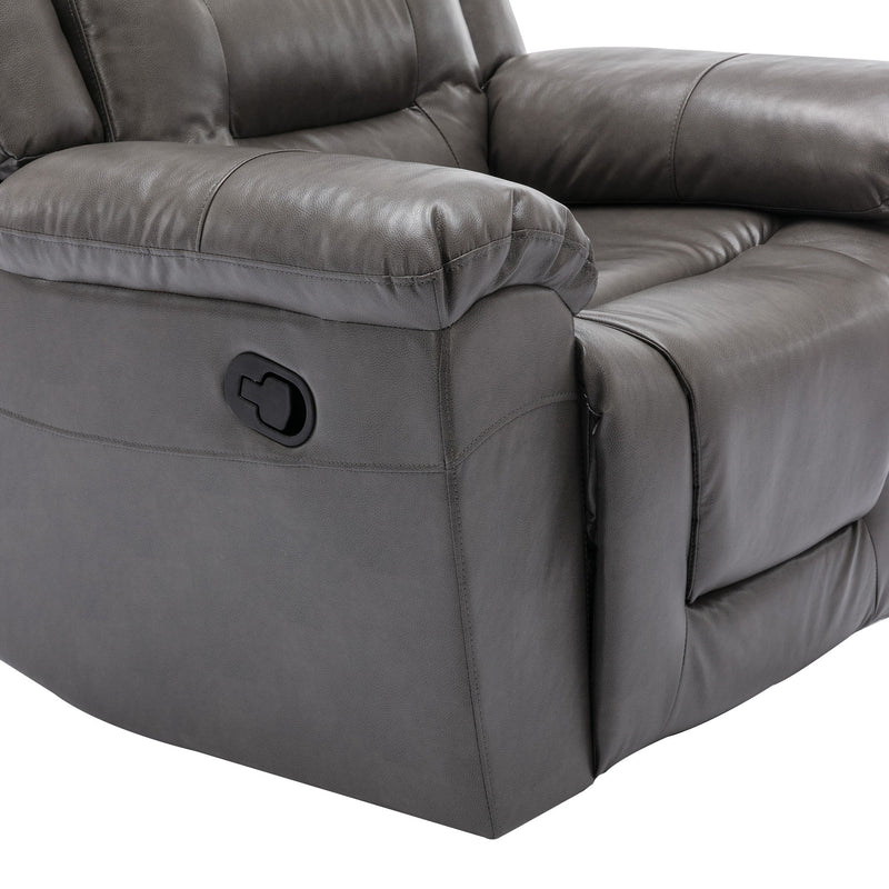 2 Seater Home Theater Recliner Manual Recliner Chair With A Storage Box And Two Cup Holders For Living Room