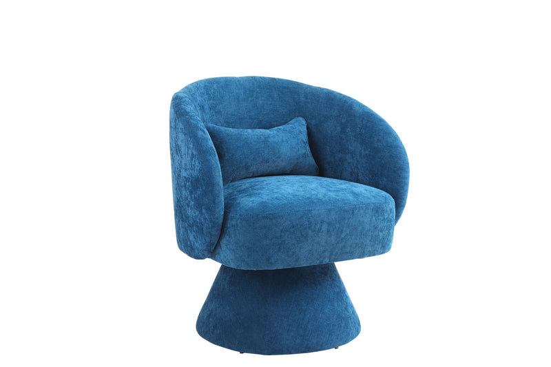 Swivel Accent Chair, Armchair Round Barrel Chair In Fabric For Living Room Bedroom