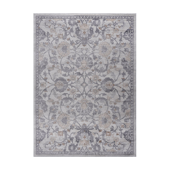 Marfi - 8' x 10' Oriental Non-Shedding Living Room Bedroom Dining Home Office Stylish And Stain Resistant Area Rug - Sand / Ivory