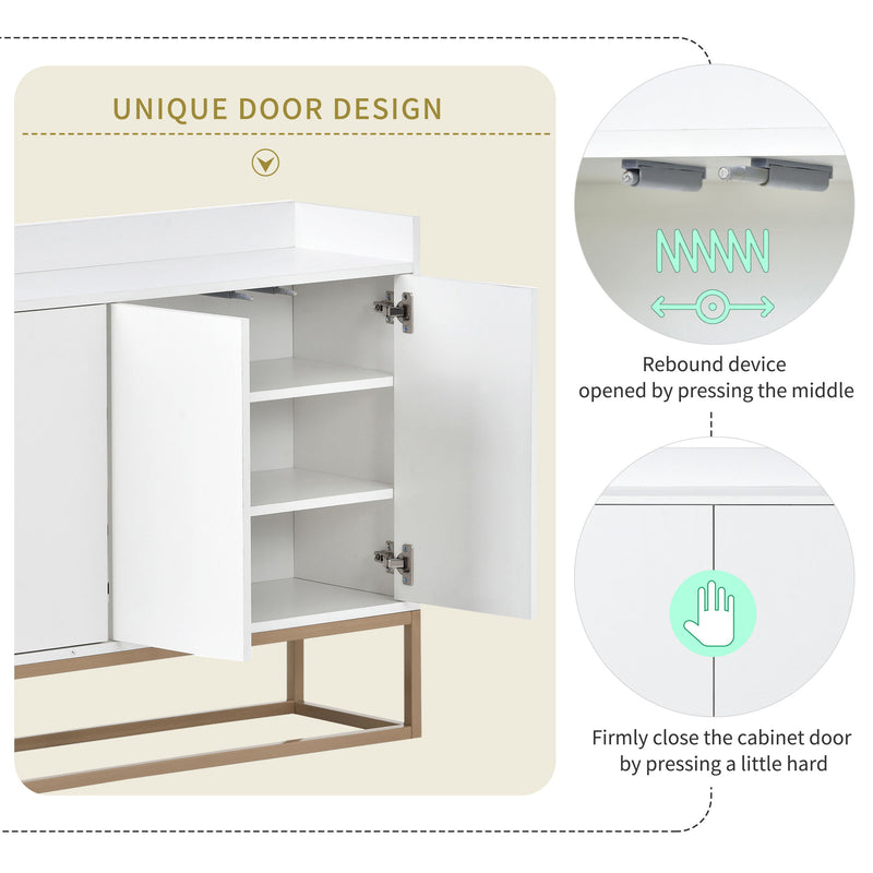 Modern Sideboard Elegant Buffet Cabinet With Large Storage Space For Dining Room, Entryway