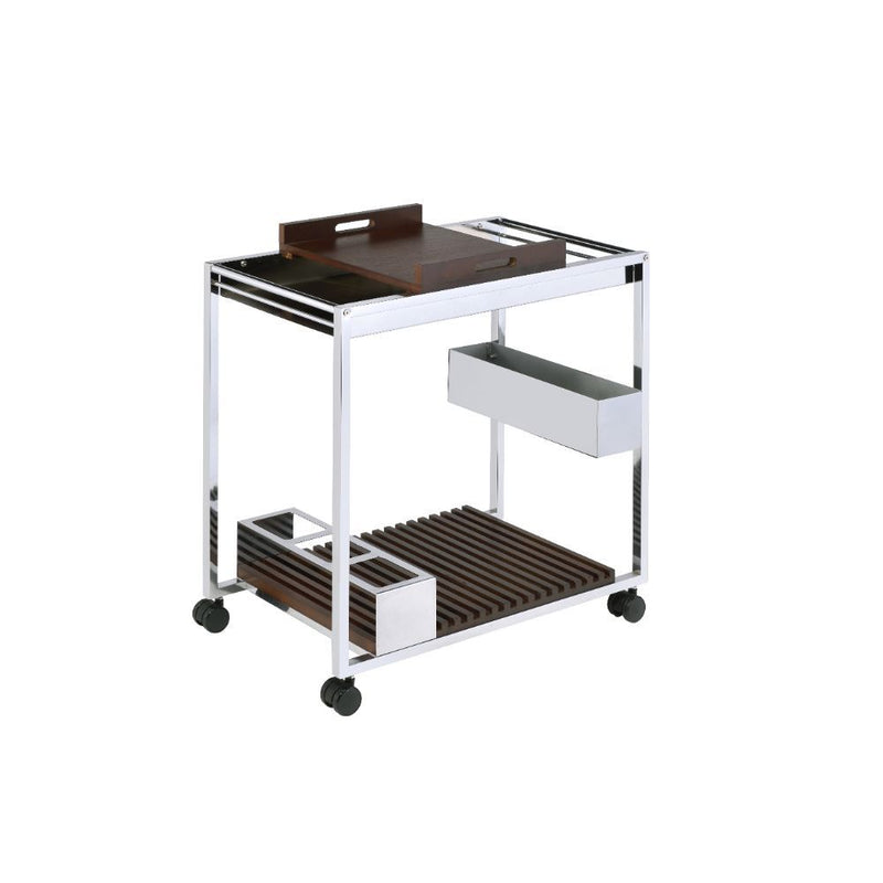 Lisses - Serving Cart - Chrome