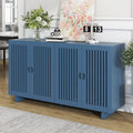 Modern Style Sideboard With Superior Storage Space, Hollow Door Design And 2 Adjustable Shelves For Living Room And Dining Room