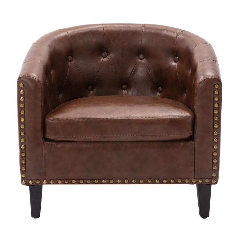 Tufted Barrel Chairtub Chair For Living Room Bedroom Club Chairs