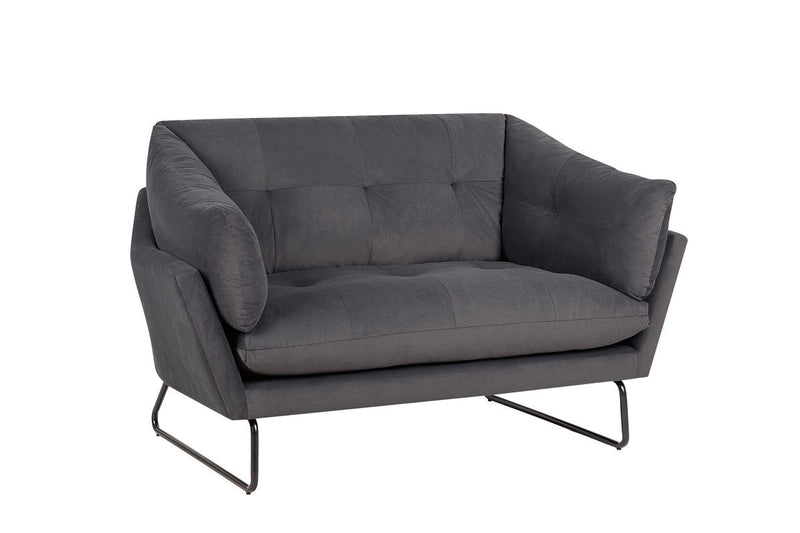 Karla - Velvet Contemporary Loveseat