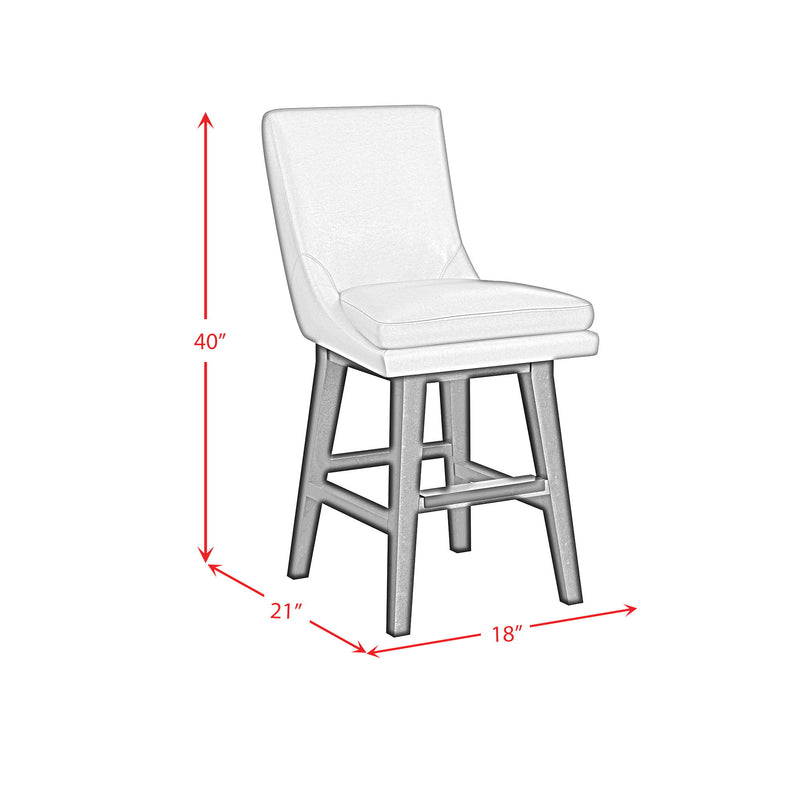 Villanova - Swivel PU Counter Stool (Set of 2)