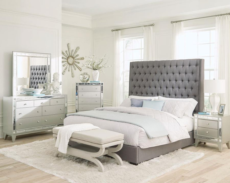 Camille - Upholstered Panel Bed