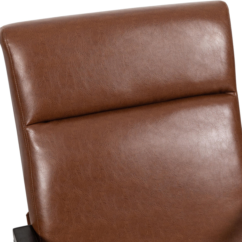 Faux Leather Upholstered Pushback Recliner