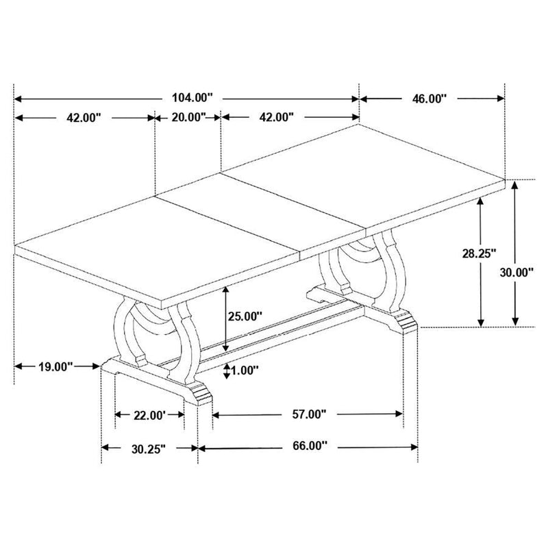 Brockway - Cove Trestle Dining Table