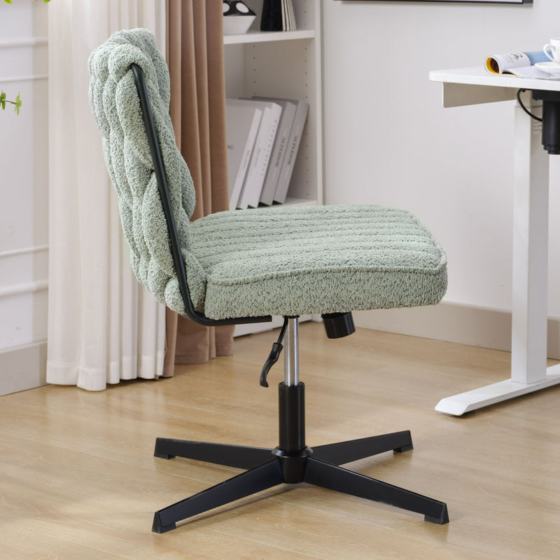 Armless Office Desk Chair No Wheels