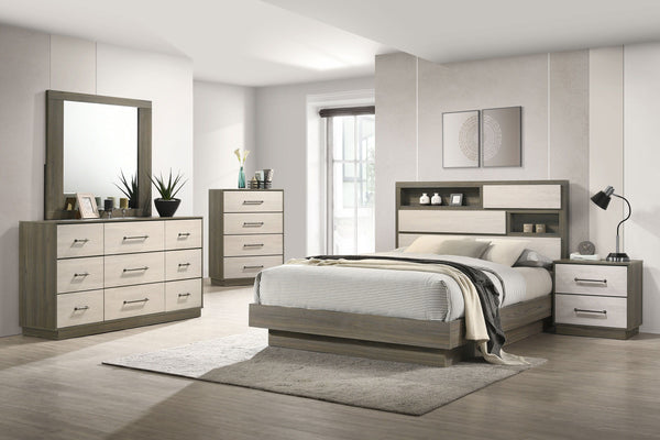 Fenwick - 5-Piece Queen Bedroom Set - Gray Oak