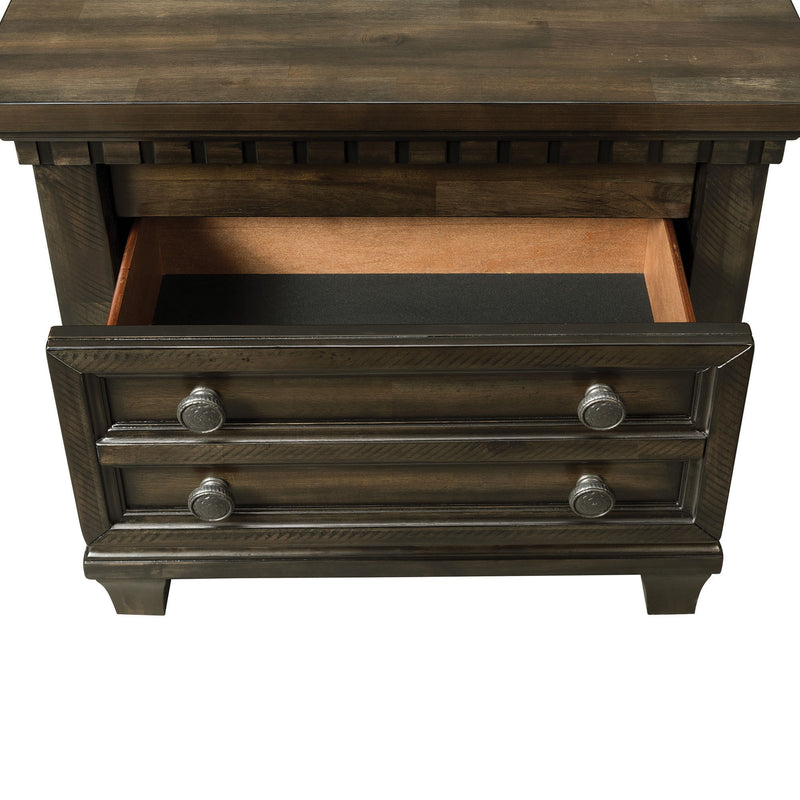 Mccabe - 2-Drawer Nightstand - Smokey Walnut Finish