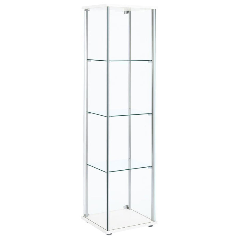 Bellatrix - 4-Shelf Clear Glass Curio Cabinet