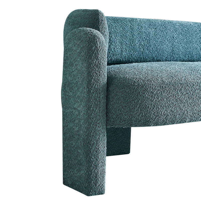 Boucle Upholstery Modern Sofa For Living Room