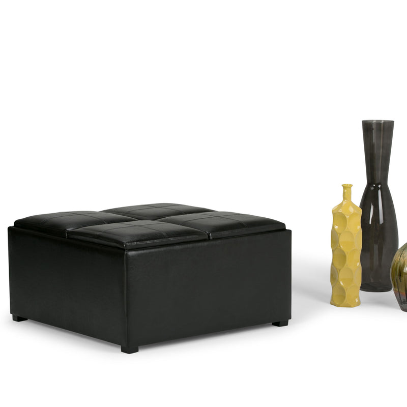 Avalon - Square Coffee Table Storage Ottoman