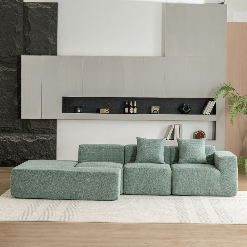 Sectional Sofa Full-Compressed Sofa Couch Free-Combined Sofa For Living Room