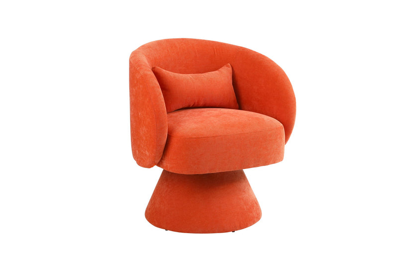 Swivel Accent Chair, Armchair Round Barrel Chair In Fabric For Living Room Bedroom