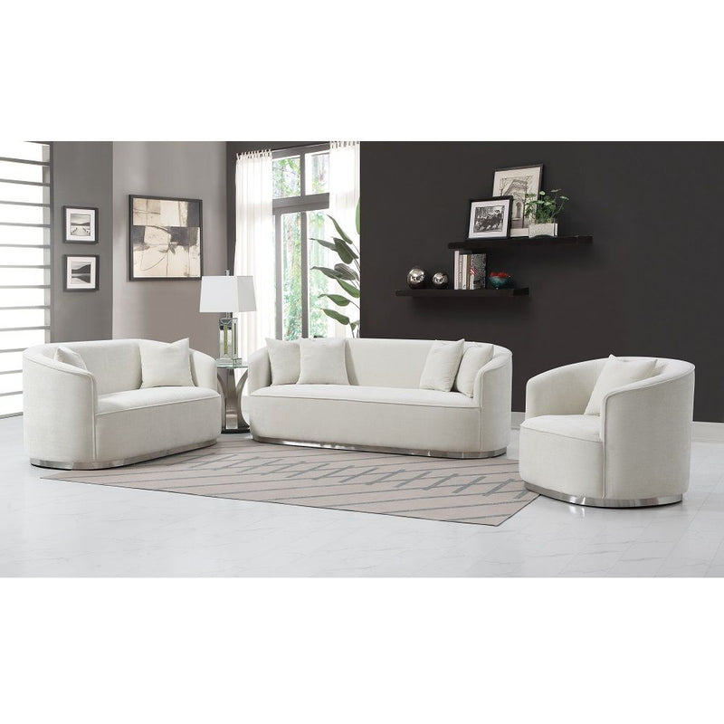 Odette - Chair With Pillow - Beige