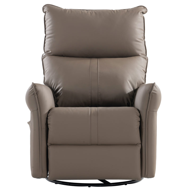 Rocking Recliner Chair, 360 Degree Swivel Nursery Rocking Chair, Glider Chair, Modern Small Rocking Swivel Recliner Chair For Bedroom, Living Room Chair Home Theater Seat, Phone Holder