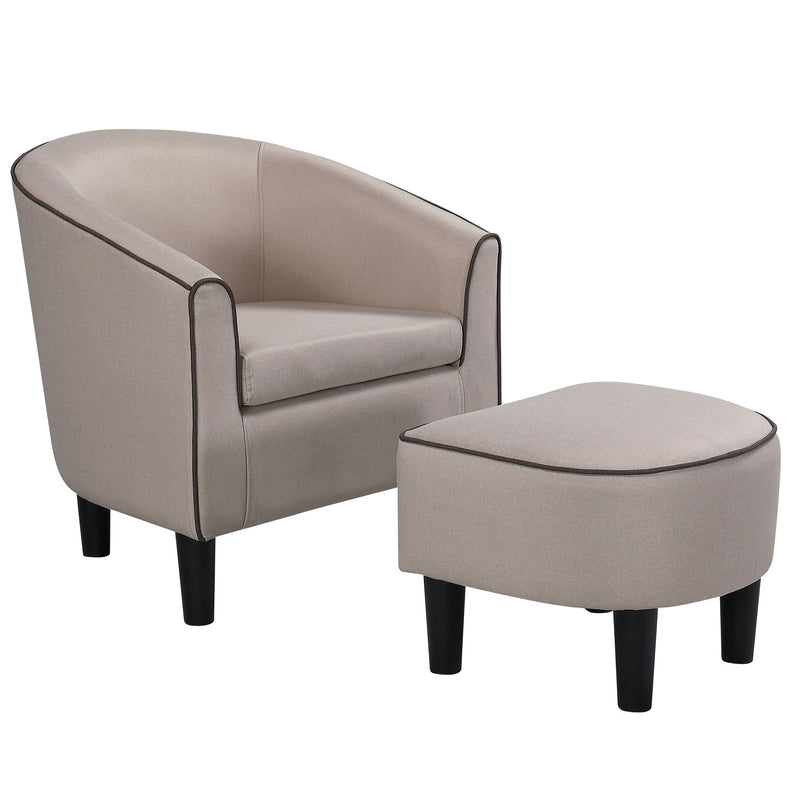 Accent Chair, Modern Accent Arm Chair, Suit For Living Room Bedroom Small Spaces Apartment Office - Beige