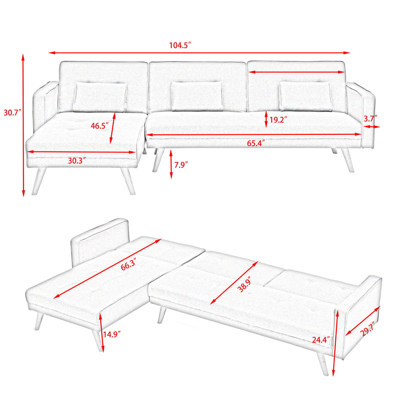 Noble Concubine Variable Bed Sofa Living Room Folding Sofa