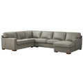 Dillon - Leather Right Chaise Sectional