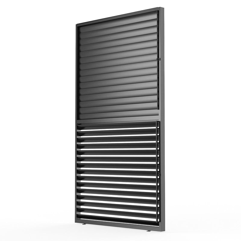 Louver Grille 1 / 3 13Ft Frame & Louvers - Black