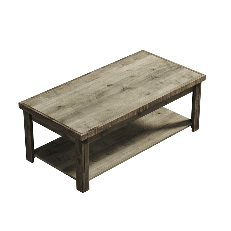 Joshua Creek - 48" Coffee Table - Barnwood