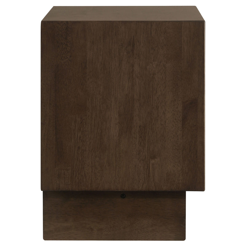 Glenwood - 2-Drawer Nightstand Bedside Table - Warm Brown