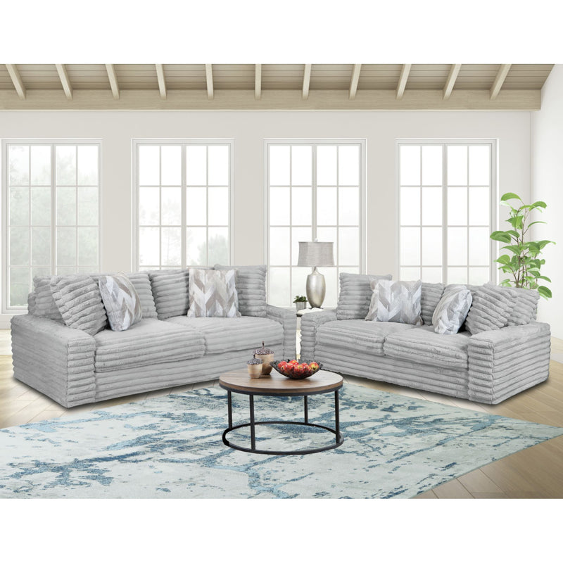 Serene - Sofa With 4 Pillows - Hush Moonstruck