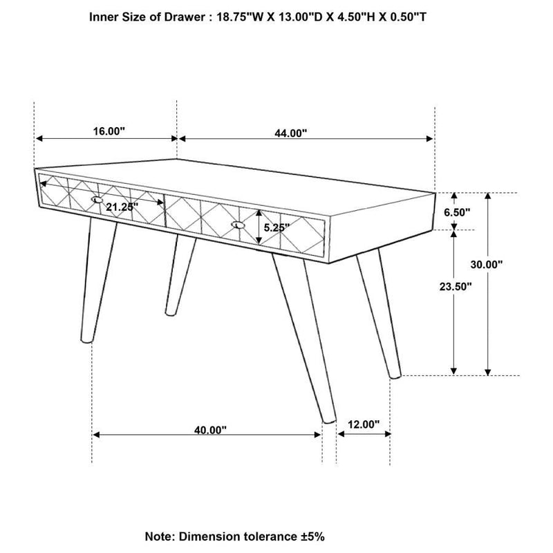 Alyssum - Rectangular Storage Console Table - Natural