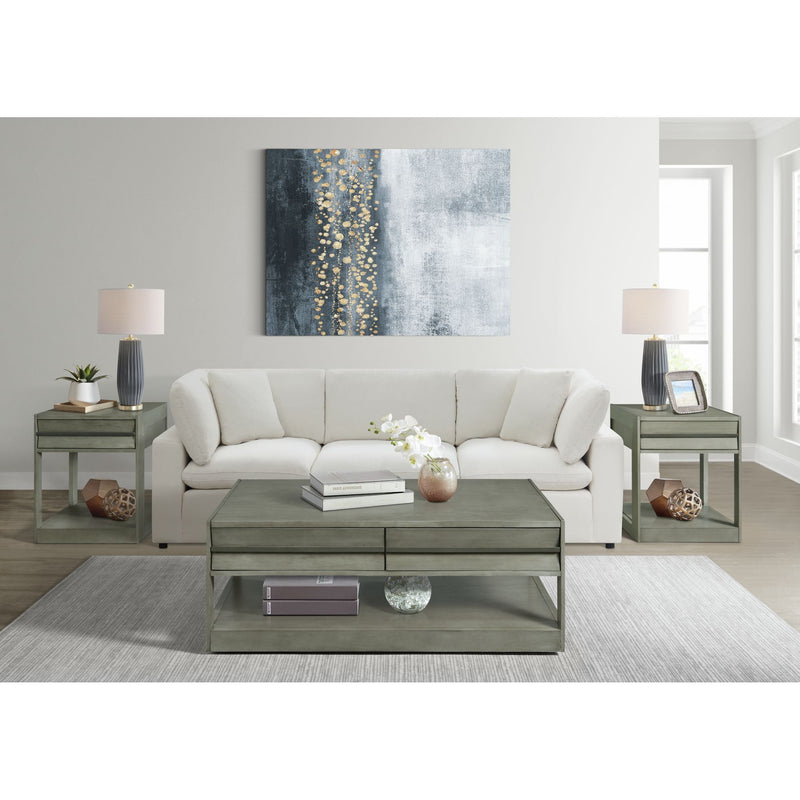 Gordon - Rectangular Coffee Table - Gray