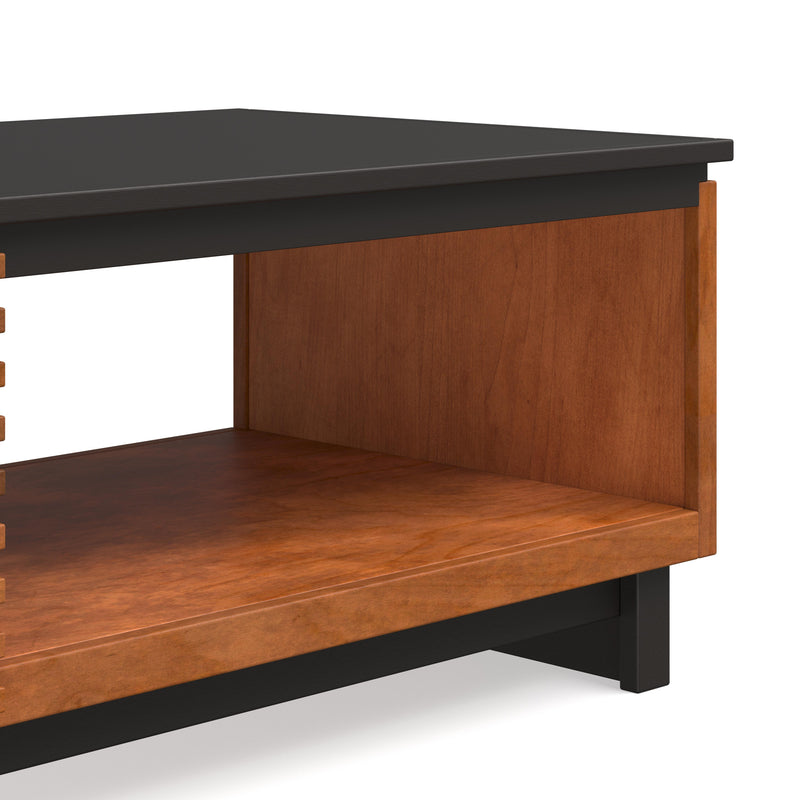 Graceland - 47" Coffee Table - Black With Bourbon