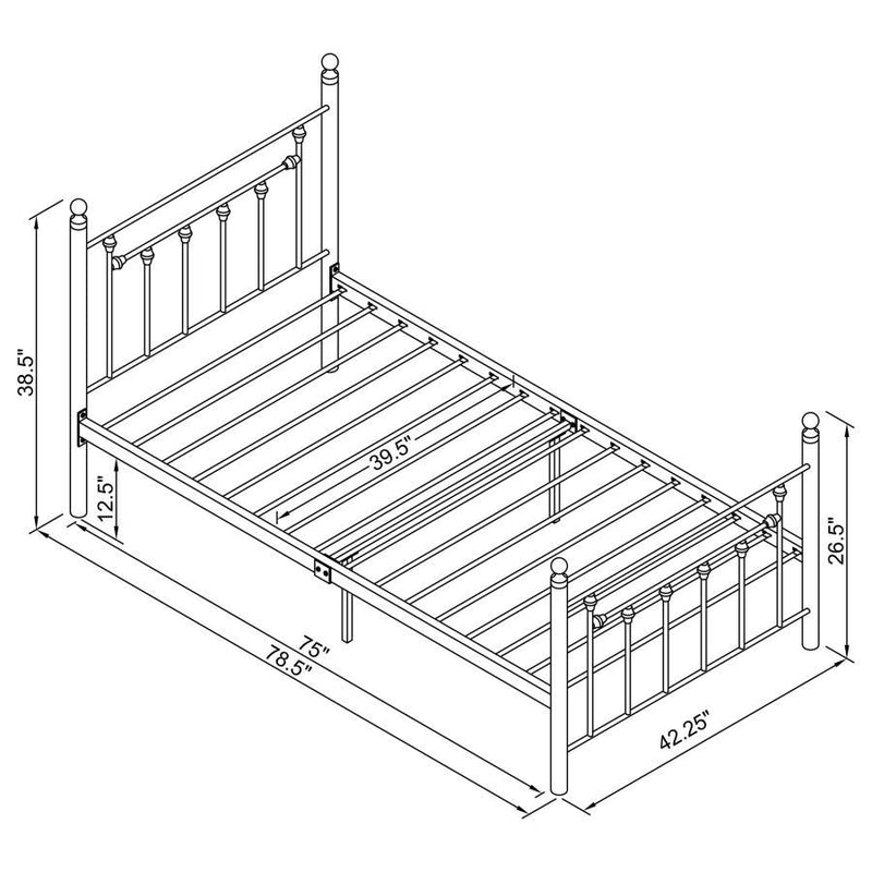 Canon - Metal Open Frame Bed