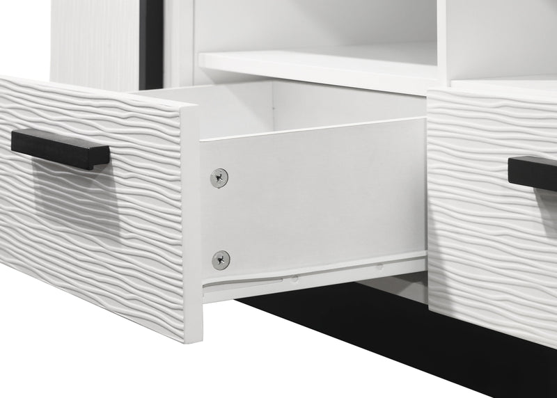 Matilda - TV Stand With Drawers - White Finish