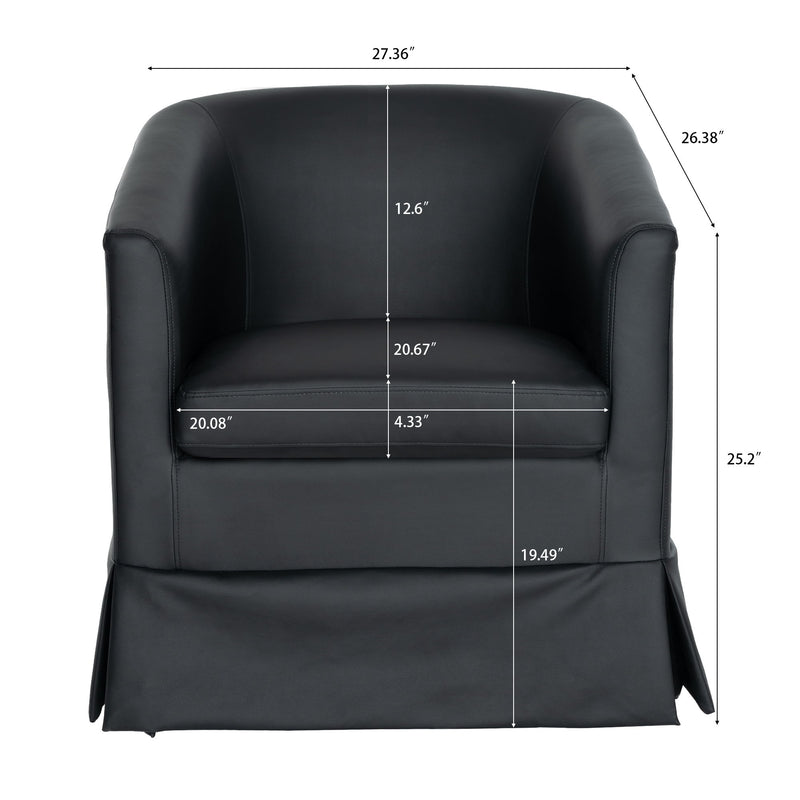 27.36" Wide Swivel Chair