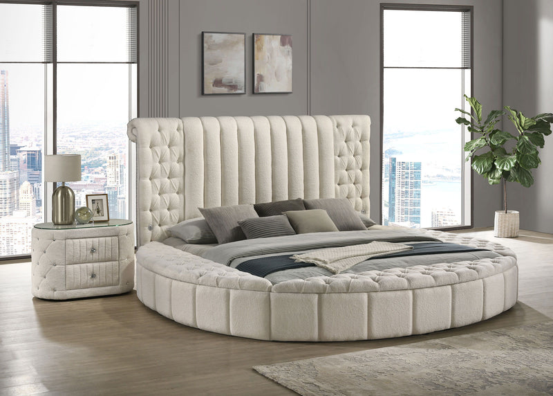 Sonya - Upholstered Round Storage Bed