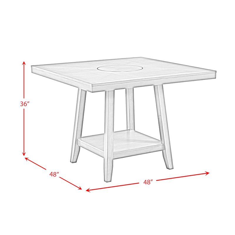 Seneca - Square Counter Table With Lazy Susan