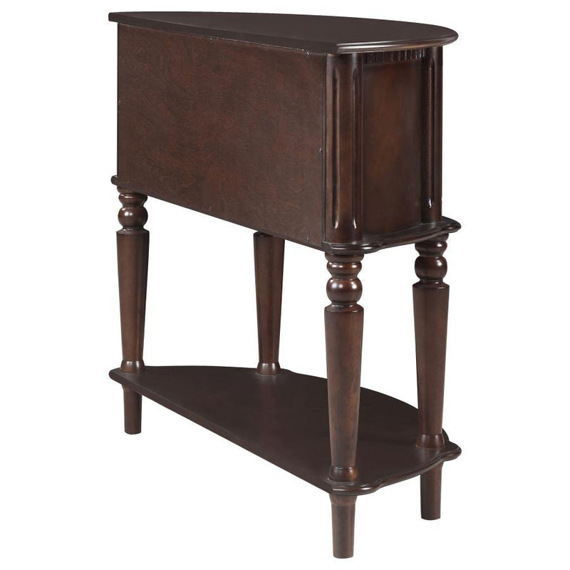 Brenda - Console Table With Curved Front - Brown