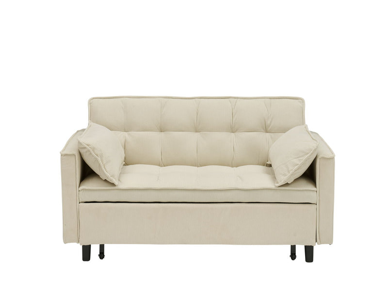 Two-Seat Casual Sofa With Pull Out Bed, Living Room Furniture