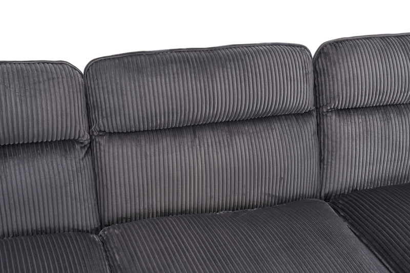 U-Shaped Profile Sofa, Including Two Single Seats And Two Chaise, Modular Sofa, Corduroy Sofa